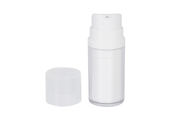 Cylinder Acrylic Matte Airless Vacuum Pump Bottle