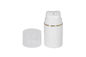 PP White Airless Pump Bottles Snap Fastener Design With Different Capacity / Pump Cosmetic Skin Packaging UKA19-D