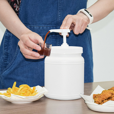 5ml 8ml 10ml Square Head Food Condiment Pump Dispenser 960ML - 1 Gallon Bottle
