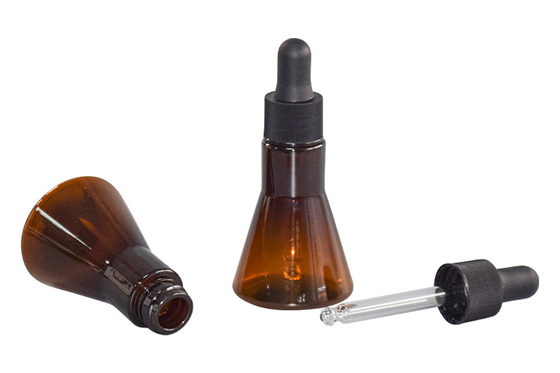 20ml Dropper Bottles Brown Container Amber Cosmetic Essence Packaging UKD05