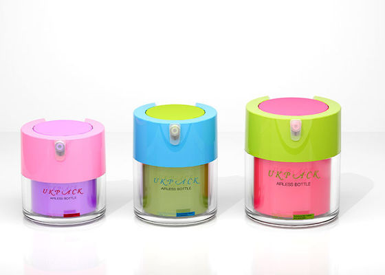 15ml 30ml 50ml Airless Lotion Bottle, Anti-Oxidation Cream Jar, Portable Pump Bottle, PP Material Cosmetic Packaging