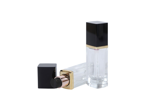 0.5oz Vaso Quadrato Chiaro Vetro Fondazione Bottiglia Proof Makeup Cosmetico Contenitore